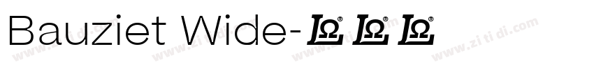 Bauziet Wide字体转换
